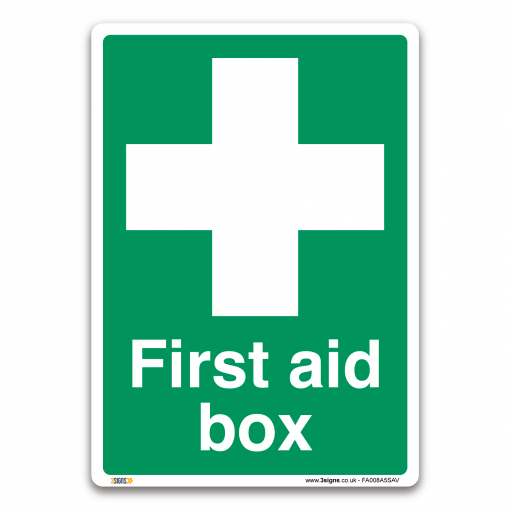 First aid box sign