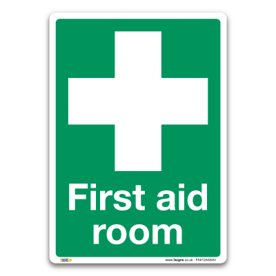 first aid room sign