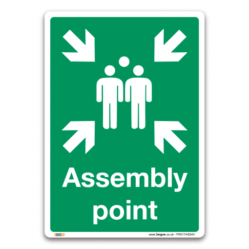 assembly point sign