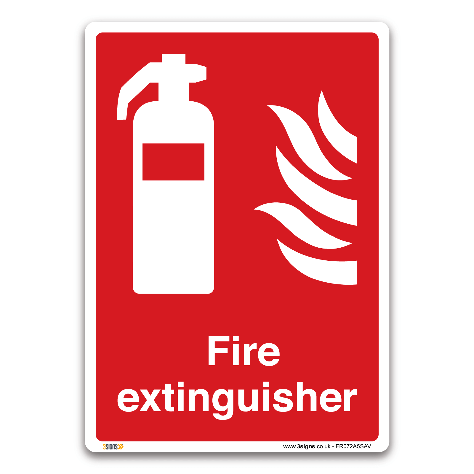 Fire Safety Sign Fire Extinguisher Fire Safety Signs Stickers Gloss ...