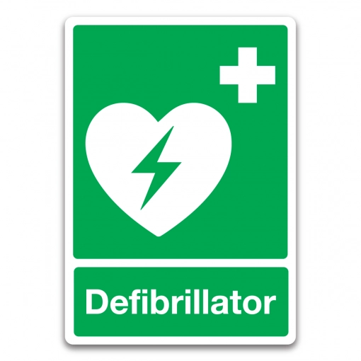 Defibrillator sign