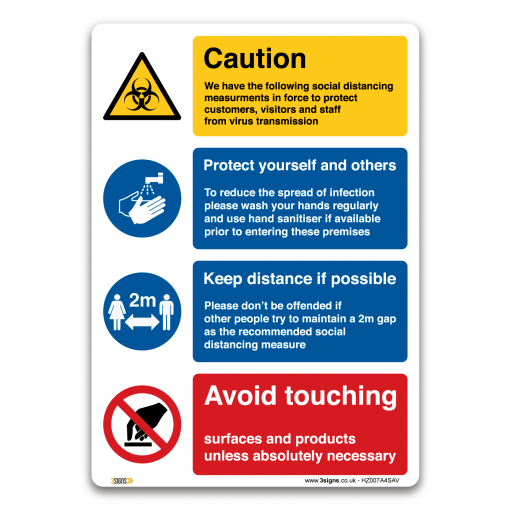 covid prevention sign