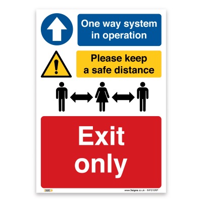 exit only sign