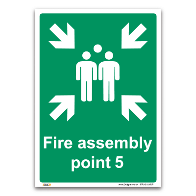 Fire assembly point 5 Sign
