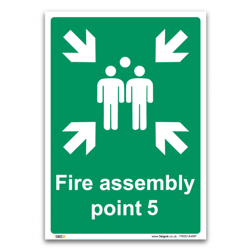 Fire assembly point 5 Sign