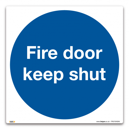 fire door keep shut sign