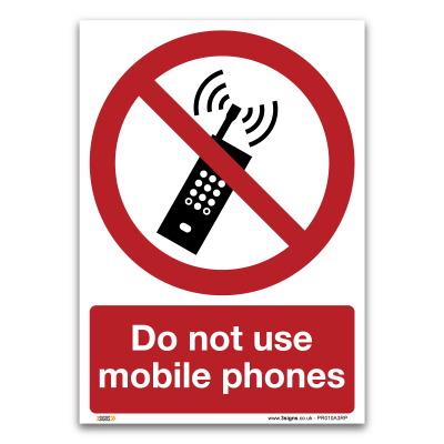 Do not use mobile phones