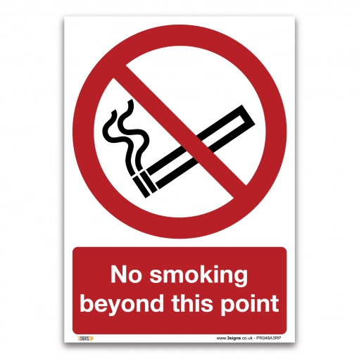 no smoking beyond this point