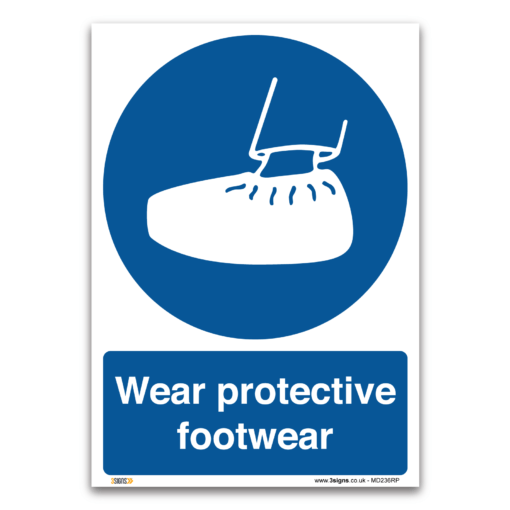 Wear protective footwear sign